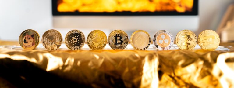 Cryptocurrency golden bitcoin image for crypto currency